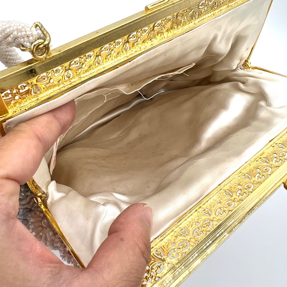 VTG Flower Beaded Handbag - Picture 6 of 10